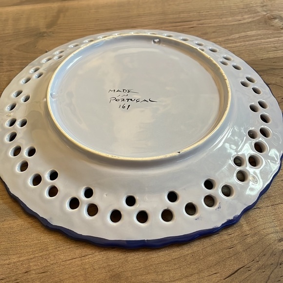 Schotel Schaal Alcobaca Portugal Keramiek - large Cut-out Serving Plate in EUC - Picture 4 of 4